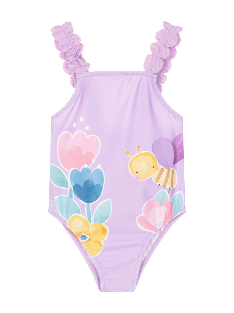 Mayoral Lilac Floral Swimsuit