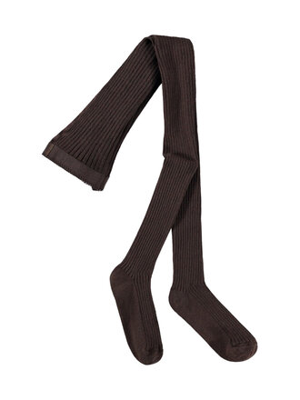 Molo Rib Tights - Bark Brown