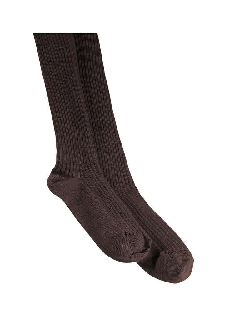 Molo Rib Tights - Bark Brown