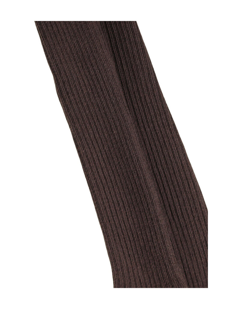 Molo Rib Tights - Bark Brown