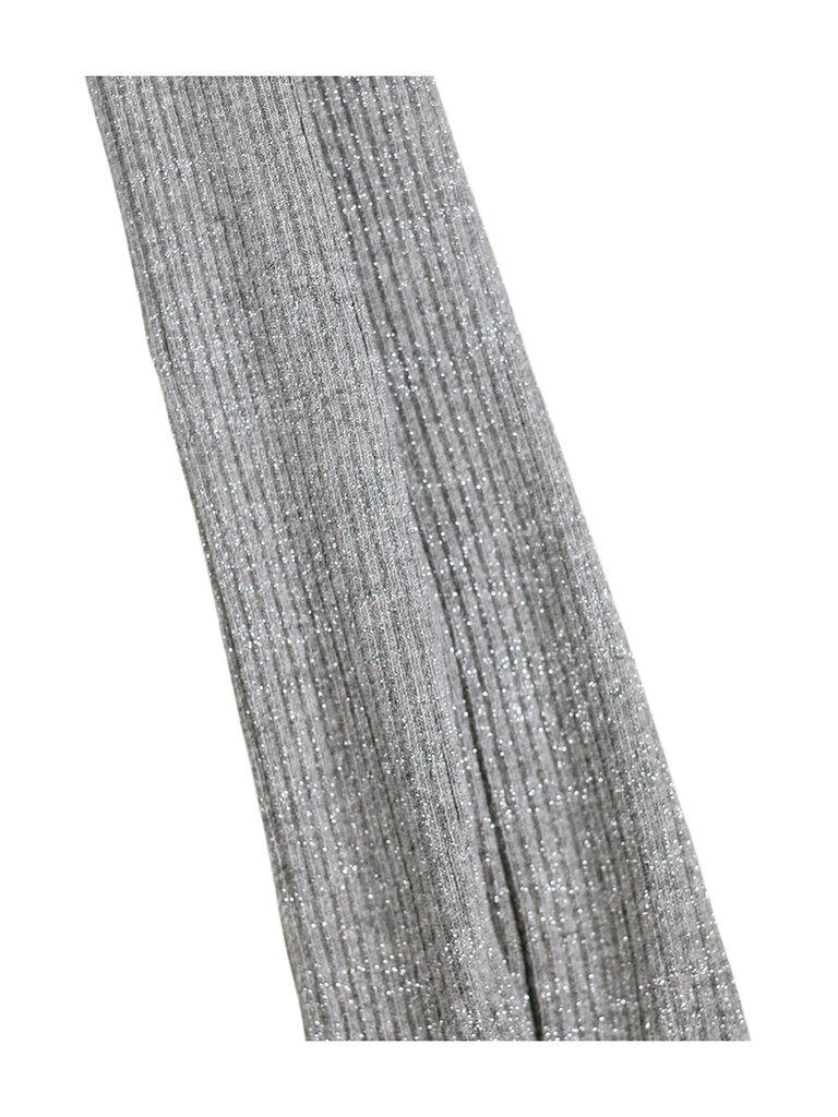 Molo Glitter Rib Tights - Grey Melange