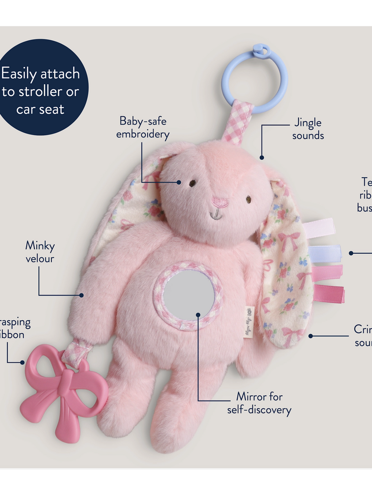 itzy ritzy Bitzy Traveler -  Pink Bunny