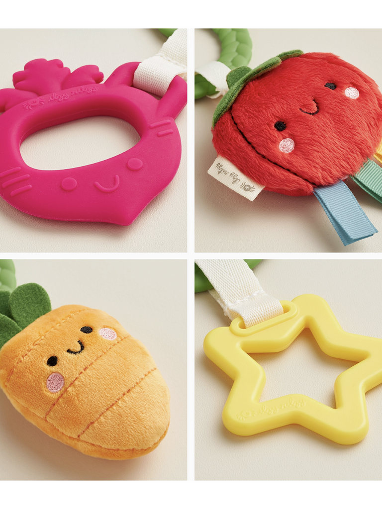 itzy ritzy Bitzy Busy Ring - Veggie