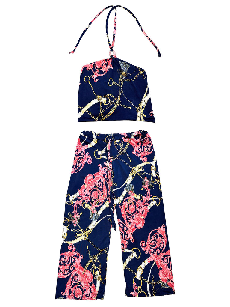 Les Tout Petit Ravello Ritz Print Tie Top