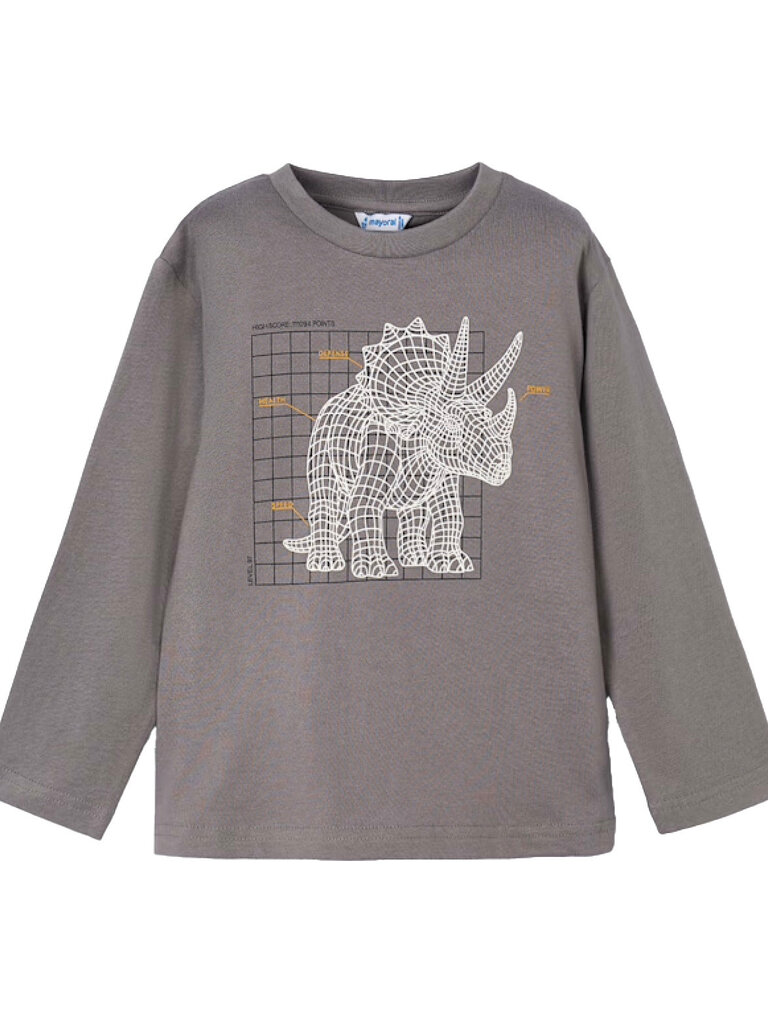 Mayoral Boys Glow in the Dark Dino Shirt
