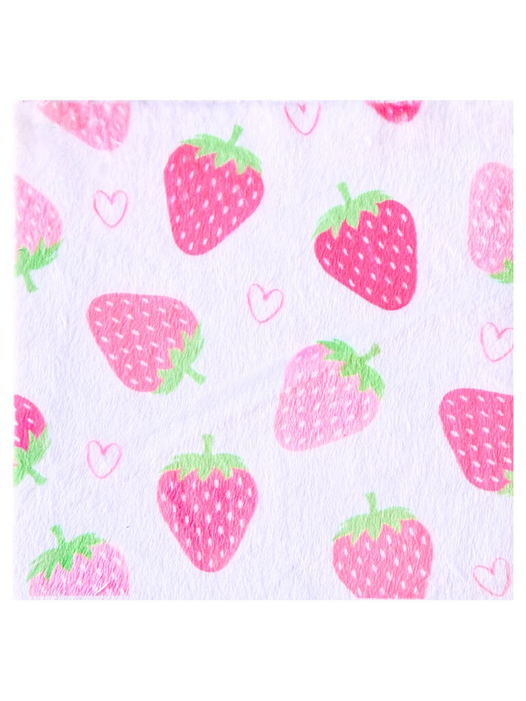 Baby Jar Deluxe Hooded Towel - Strawberries