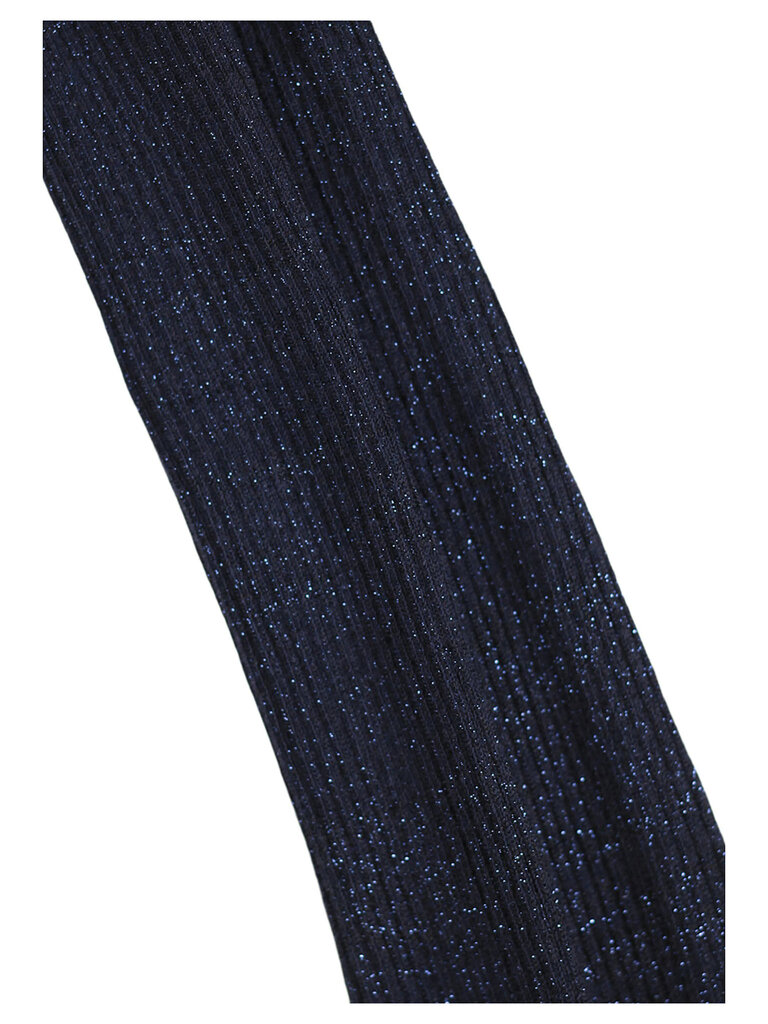Molo Glitter Rib Tights - Navy Blazer