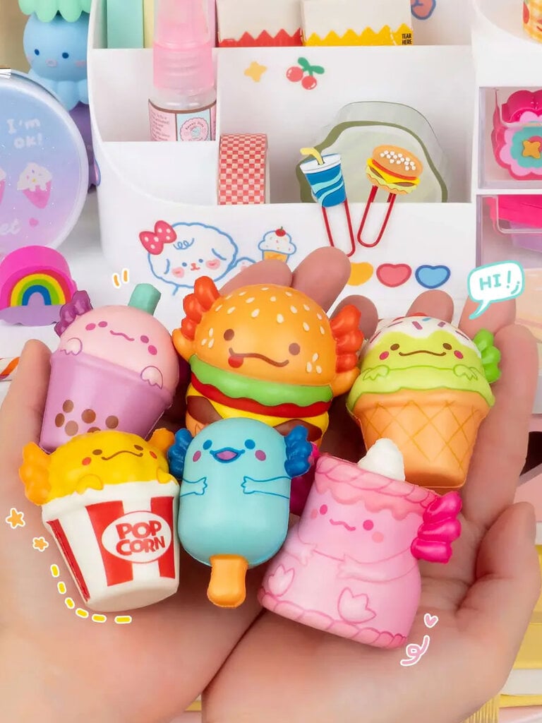Kawaii Slime Snaxolotl Mini Squishy Toy