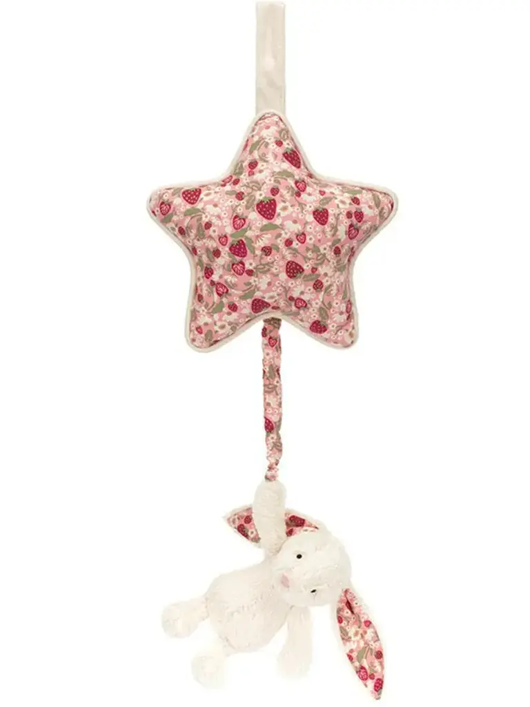 Jellycat Blossom Cream Bunny Berry Musical Pull