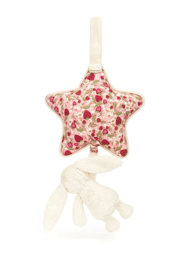 Jellycat Blossom Cream Bunny Berry Musical Pull