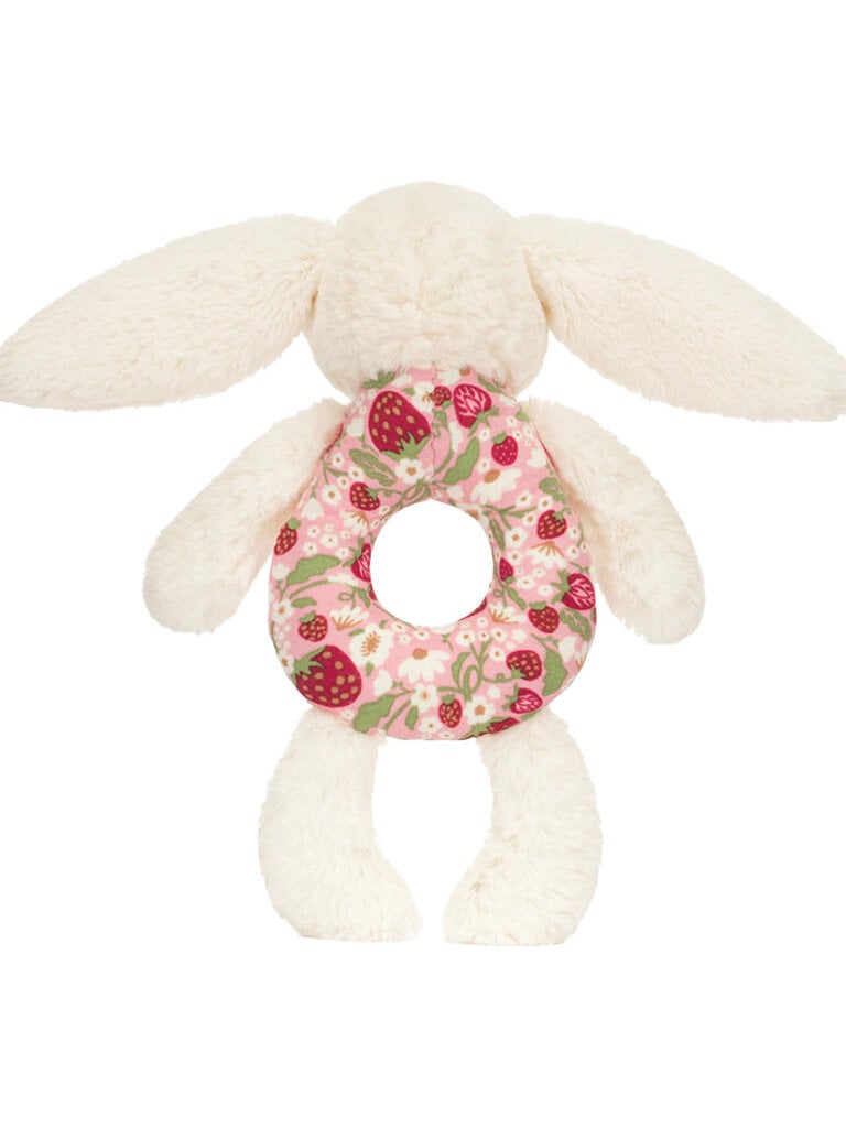 Jellycat Blossom Cream Bunny Berry Ring Rattle