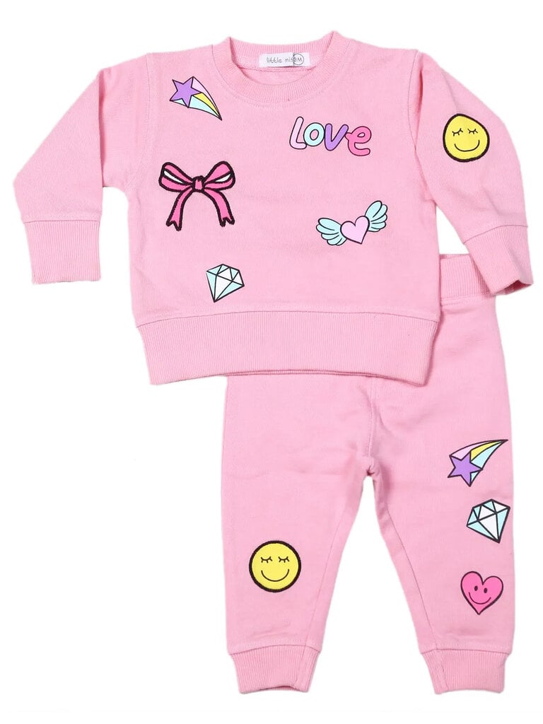 Baby Steps Doodle Patches French Terry Set