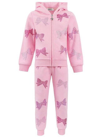 Lola and the Boys Crystal Bow Jogger Set