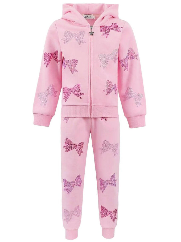 Lola and the Boys Crystal Bow Jogger Set