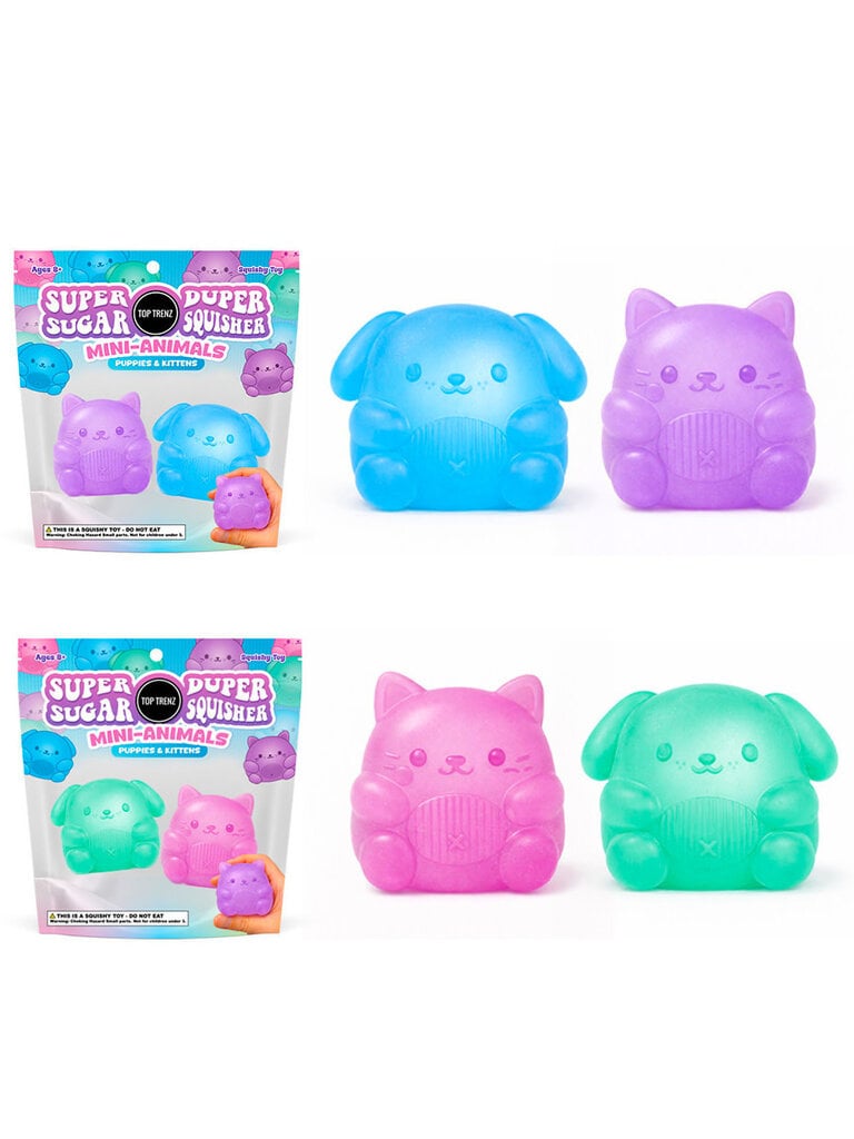 Top Trenz Mini Kitty & Puppy Sugar Squisher