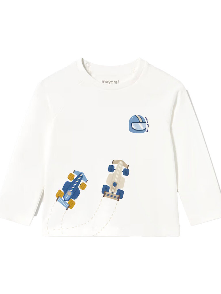 Mayoral Baby Boys Ivory Racing Shirt