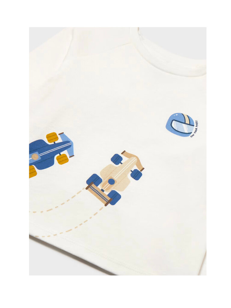 Mayoral Baby Boys Ivory Racing Shirt