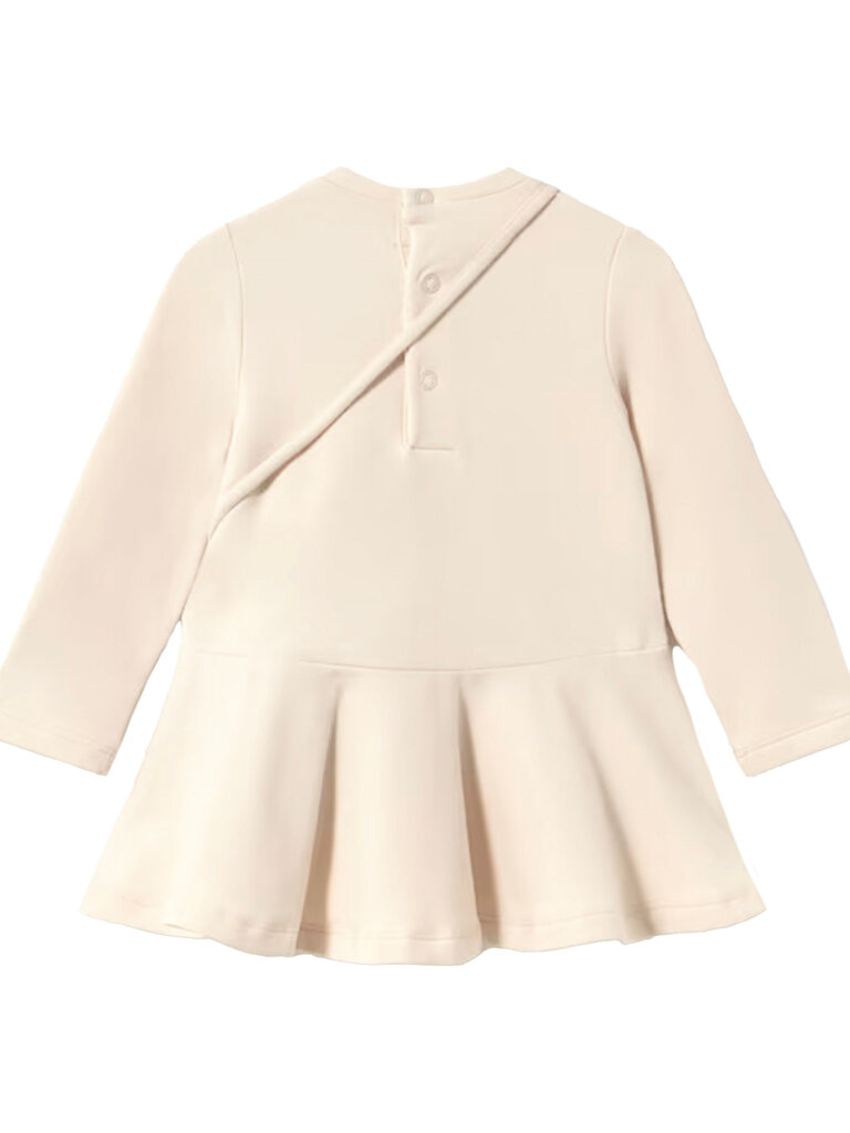 Mayoral Baby Ivory Sherpa Dress w Bag