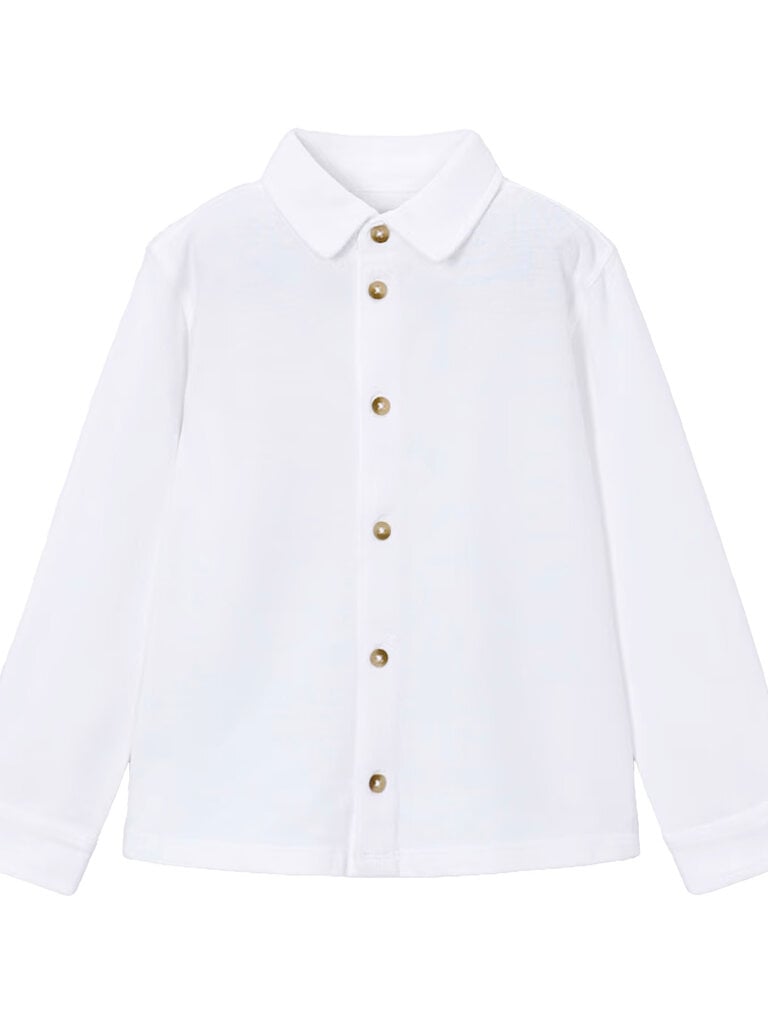 Mayoral Boys White Knit Shirt