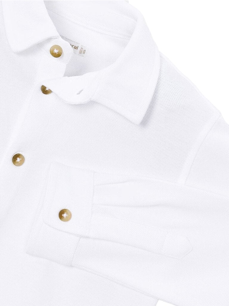 Mayoral Boys White Knit Shirt
