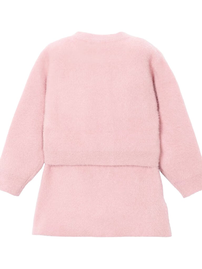 Mayoral Pink Cardigan & Skirt Set