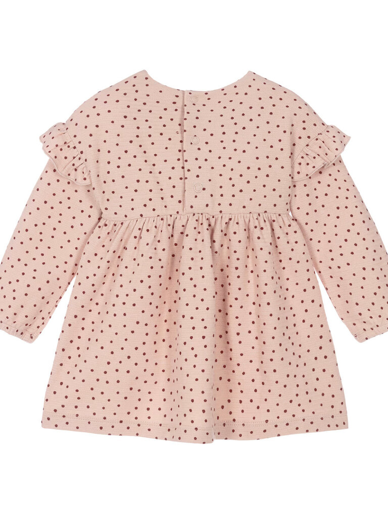 Mayoral Pink Polka Dot Dress w Bag