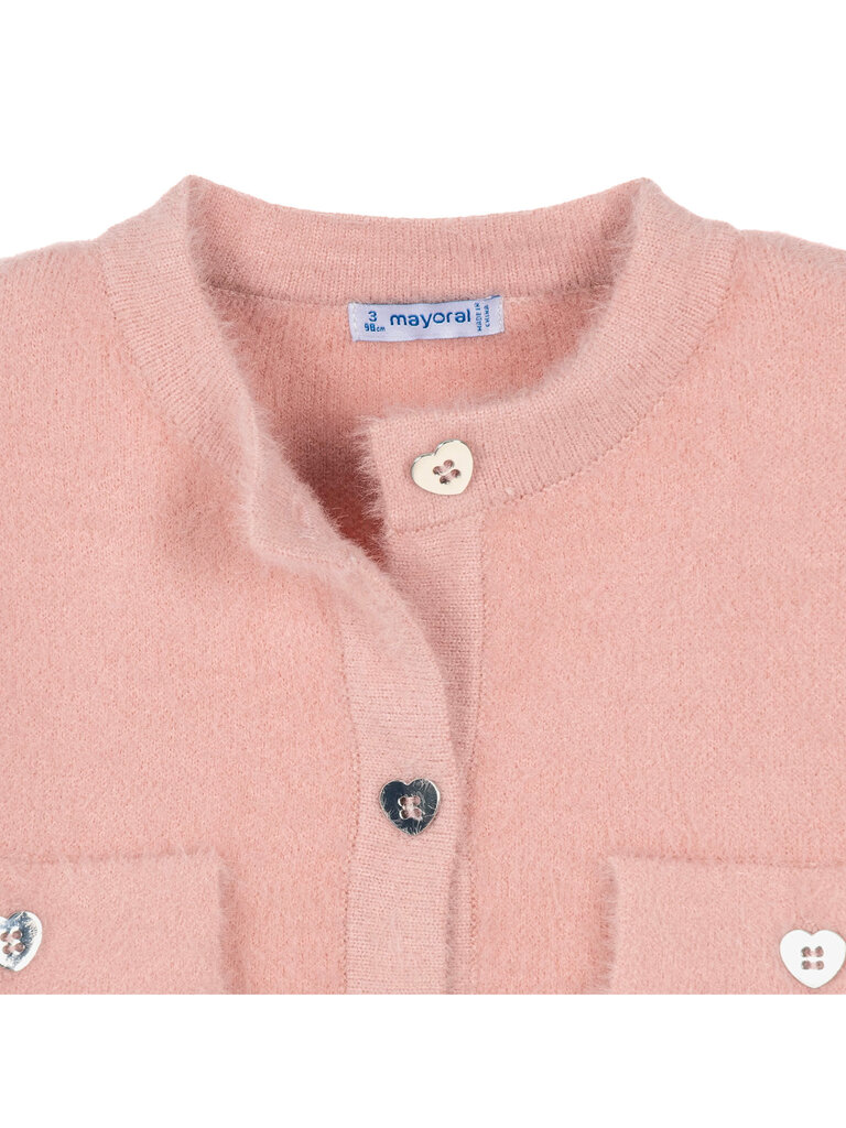 Mayoral Pink Cardigan & Skirt Set