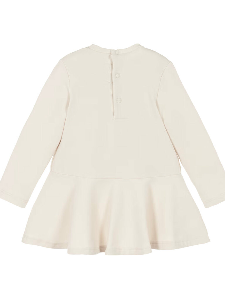 Mayoral Baby Ivory Sherpa Dress w Bag