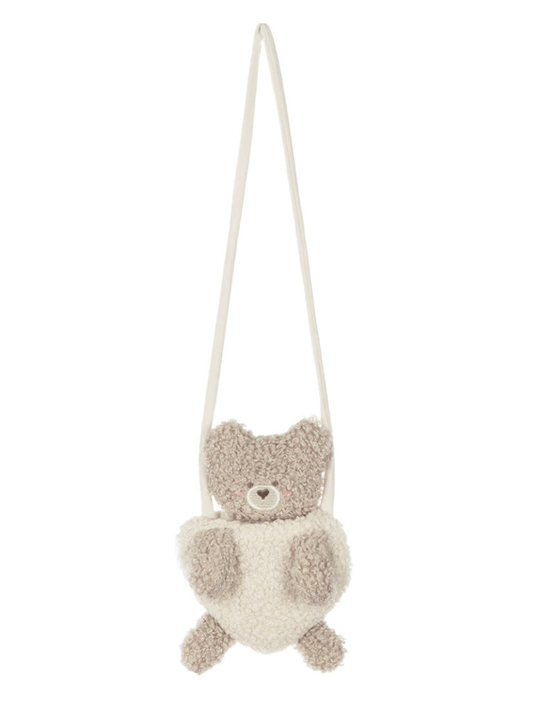 Mayoral Baby Ivory Sherpa Dress w Bag