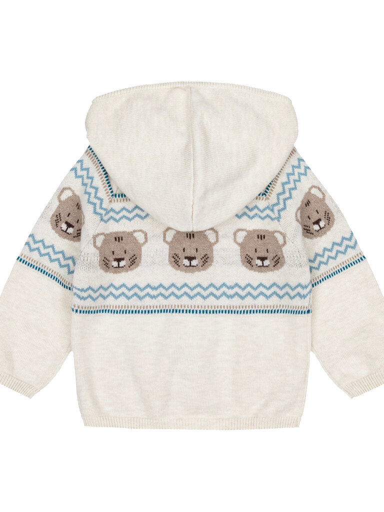 Mayoral Baby Boys Teddy Bear Knit Zip-Up Sweater