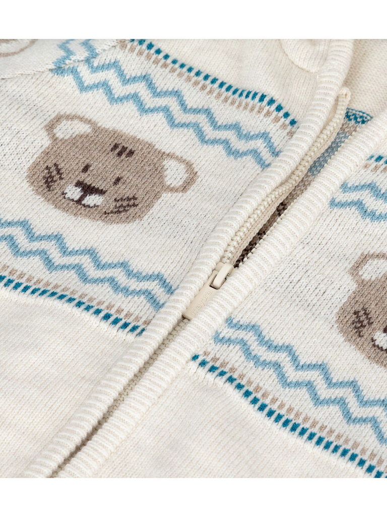 Mayoral Baby Boys Teddy Bear Knit Zip-Up Sweater