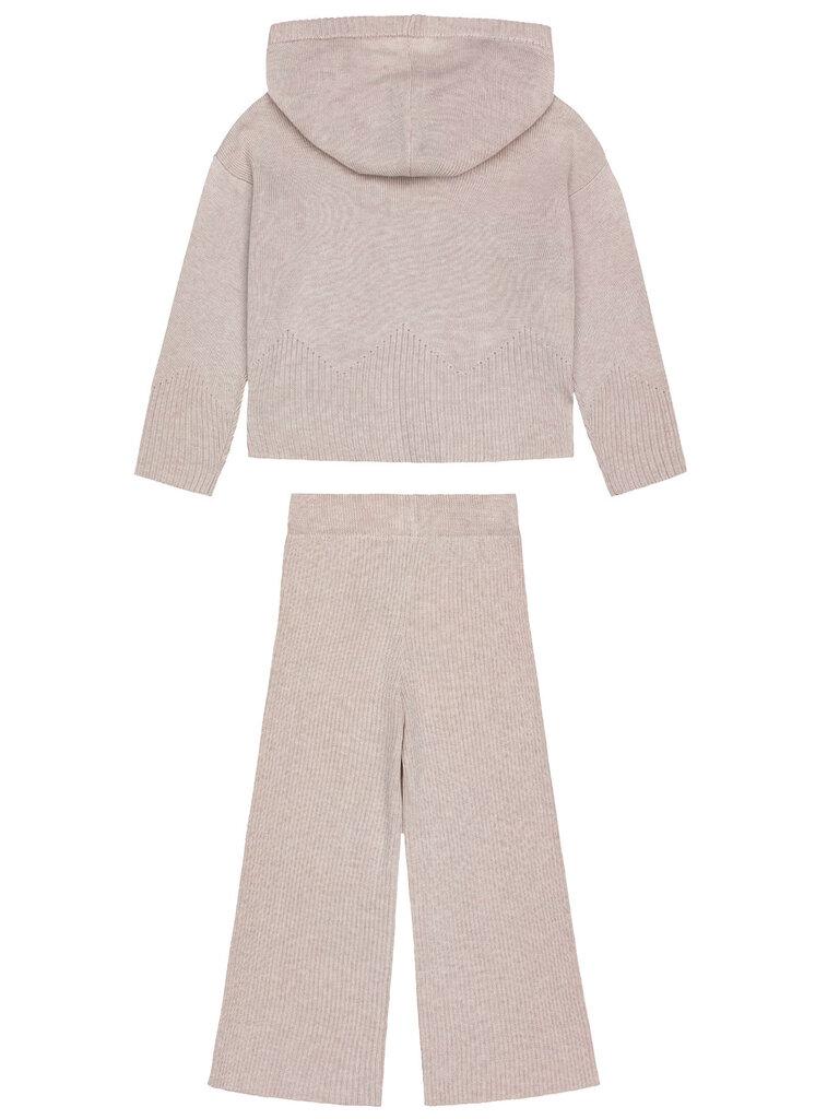 Mayoral Girls Oatmeal Knit Jogger Set