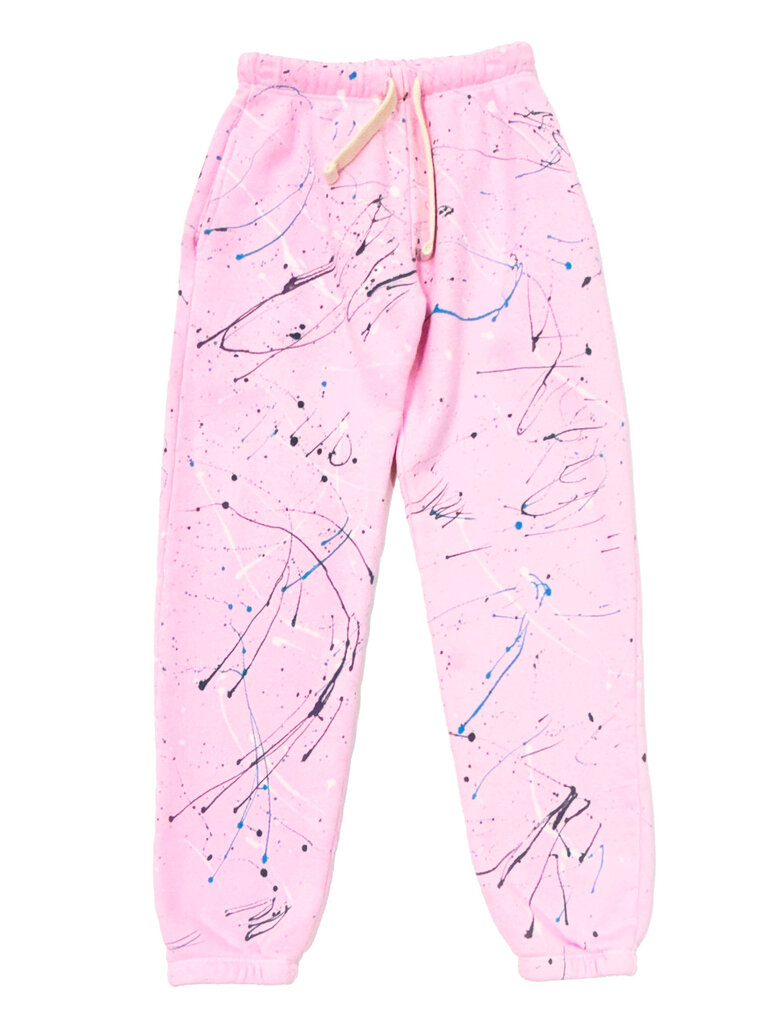 Californian Vintage Pink Splatter Sweatpants