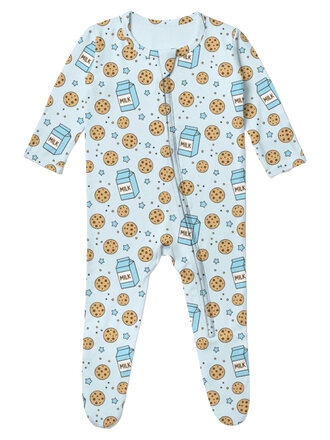 Baby Steps Blue Milk & Cookies Footie