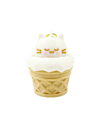 Cat Ice Cream Fidget Clicker Keychain