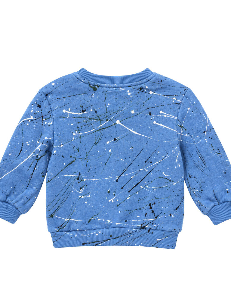 Californian Vintage Infant Dusty Blue Splatter Crew