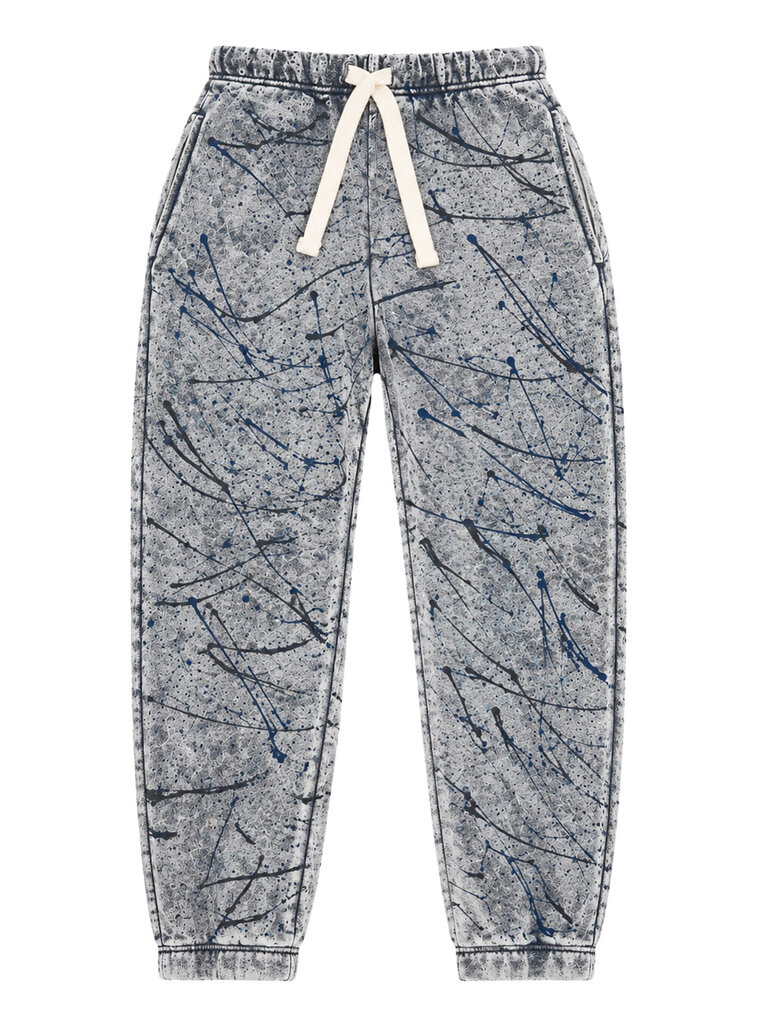 Californian Vintage Dusty Grey Splatter Joggers