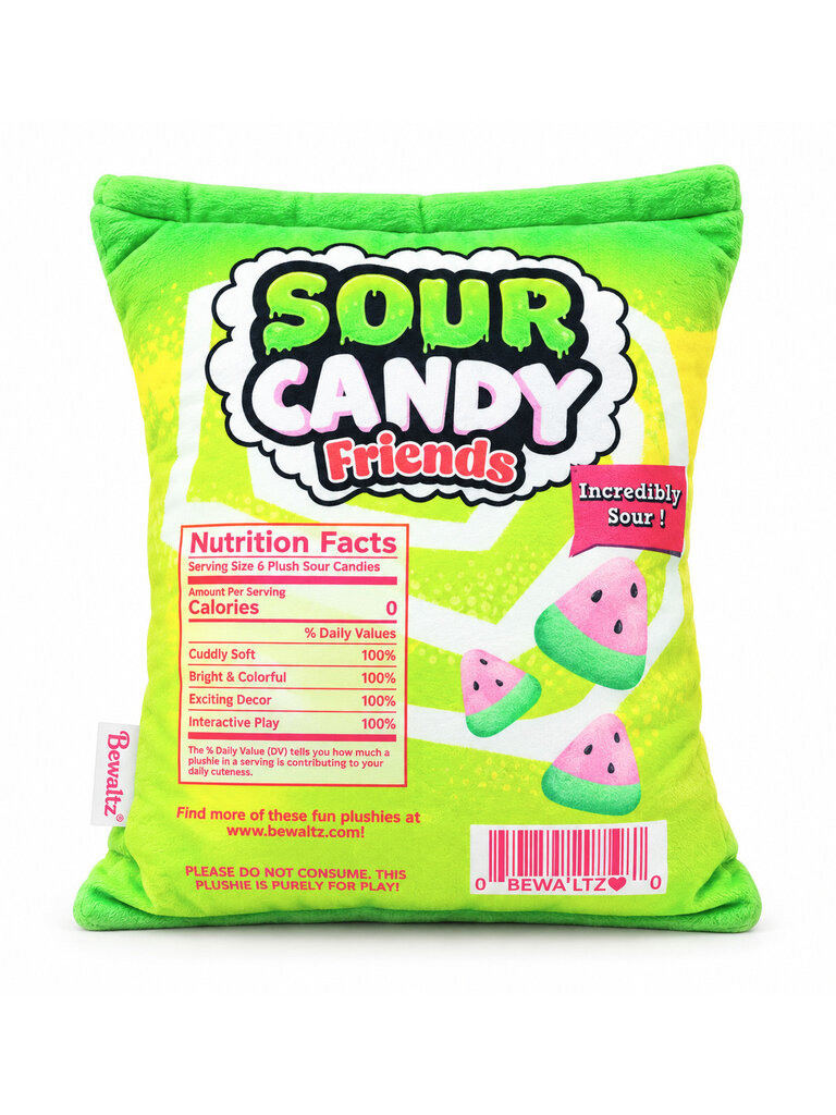 Super Sour Candy Packaging Plush