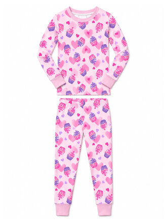 Baby Steps Cupcake & Heart Cotton Pajama Set