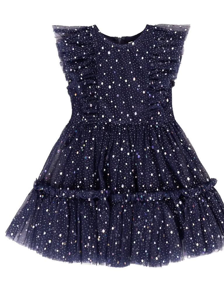 Navy Sparkling Stars Dress