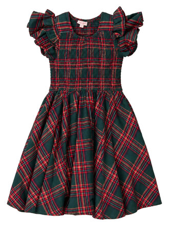 Evergreen Plaid Dress