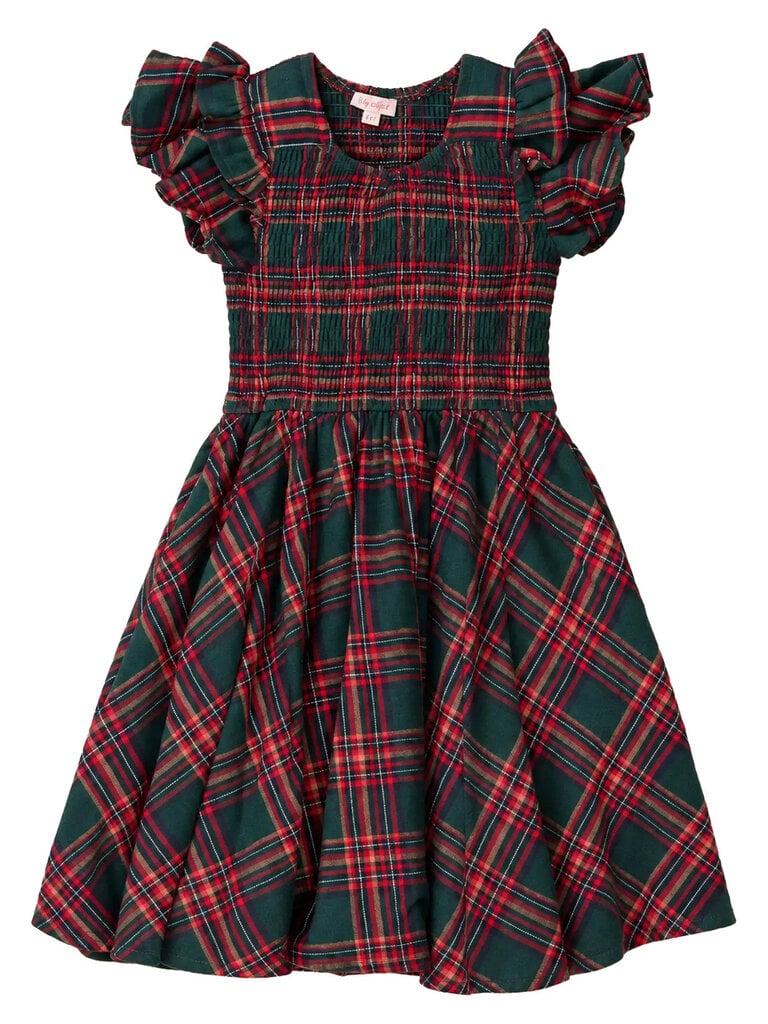 Evergreen Plaid Dress
