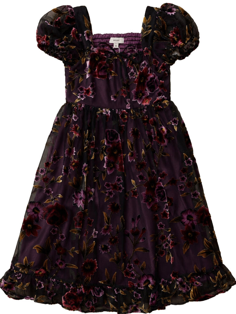 Teen Violet Dusk Burnout Dress