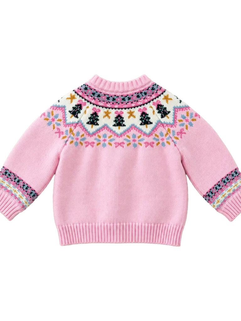 Baby Pink Fair Isle Sweater