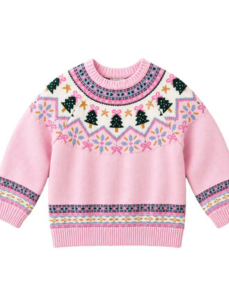 Pink Fair Isle Sweater