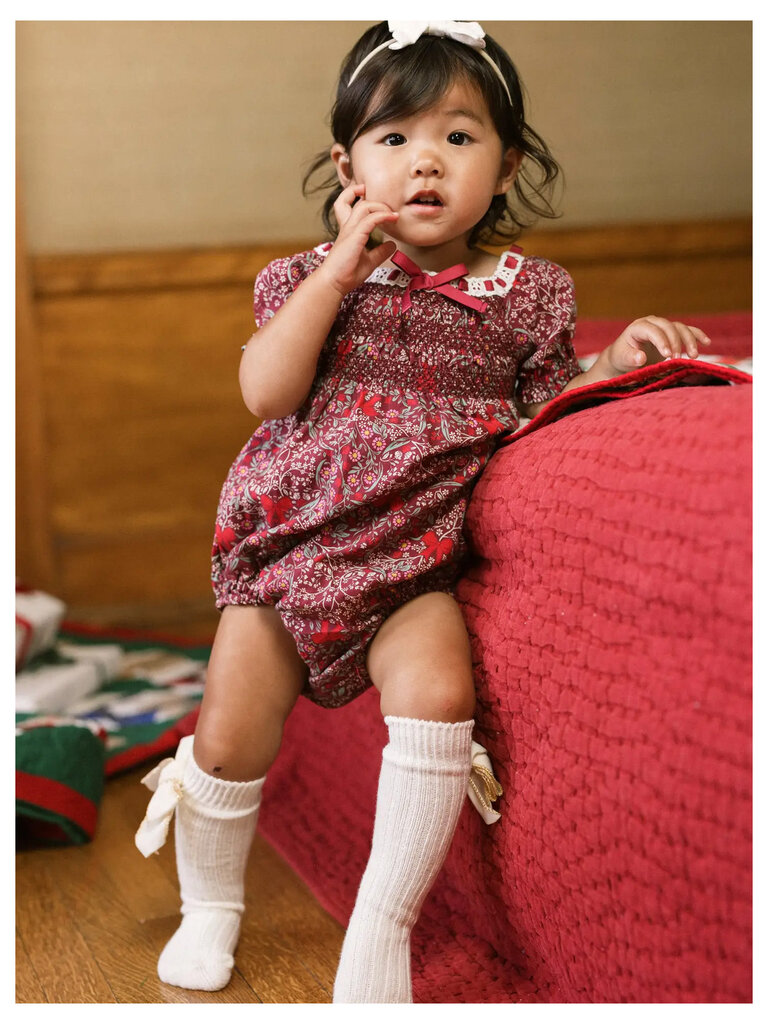 Ribbon Garnet Garden Romper