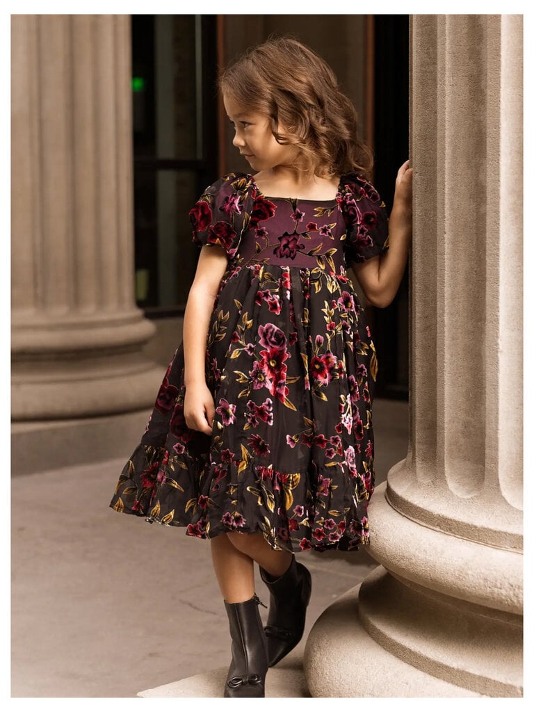 Violet Dusk Burnout Dress