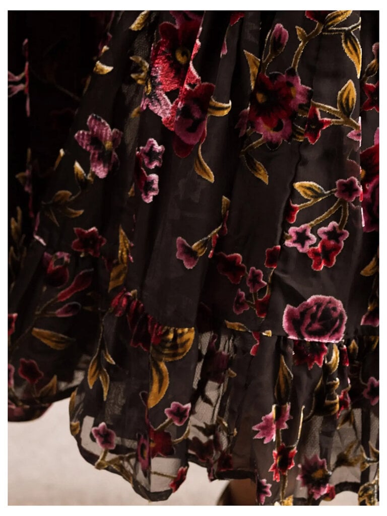 Violet Dusk Burnout Dress
