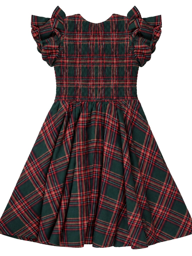 Evergreen Plaid Dress