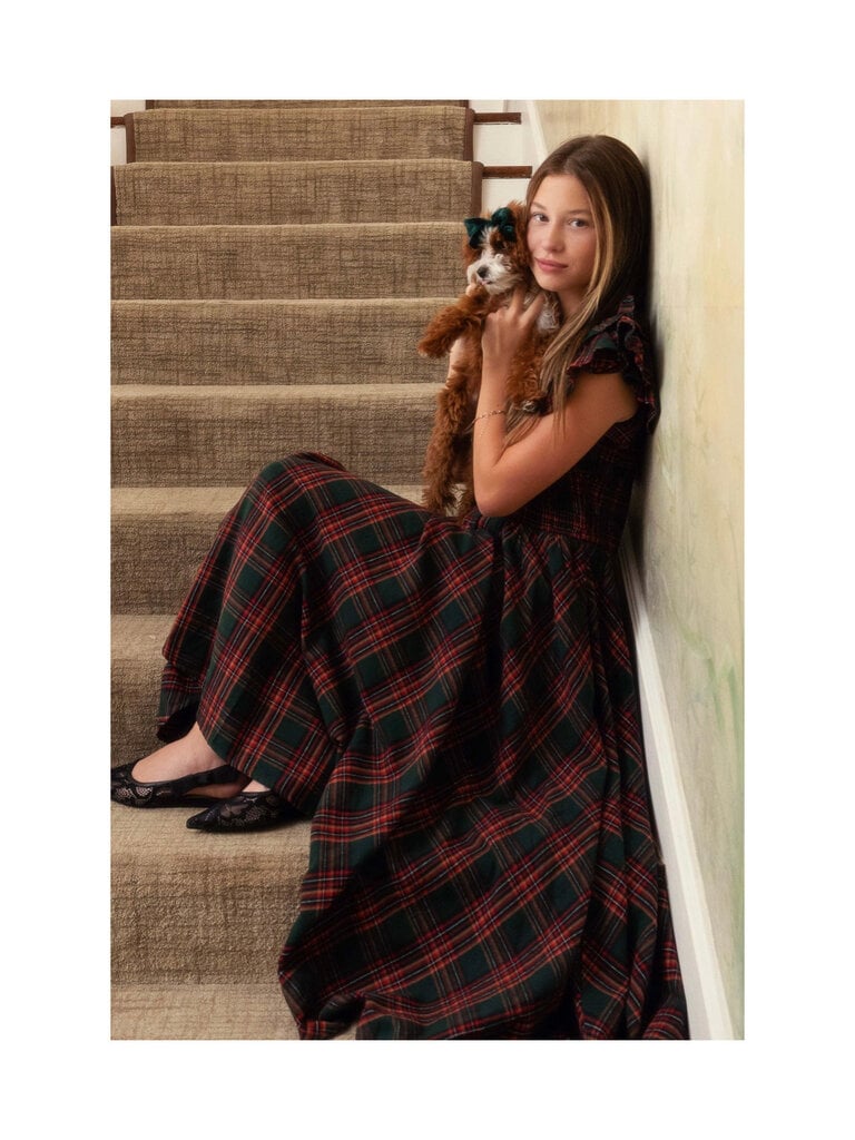 Evergreen Plaid Dress